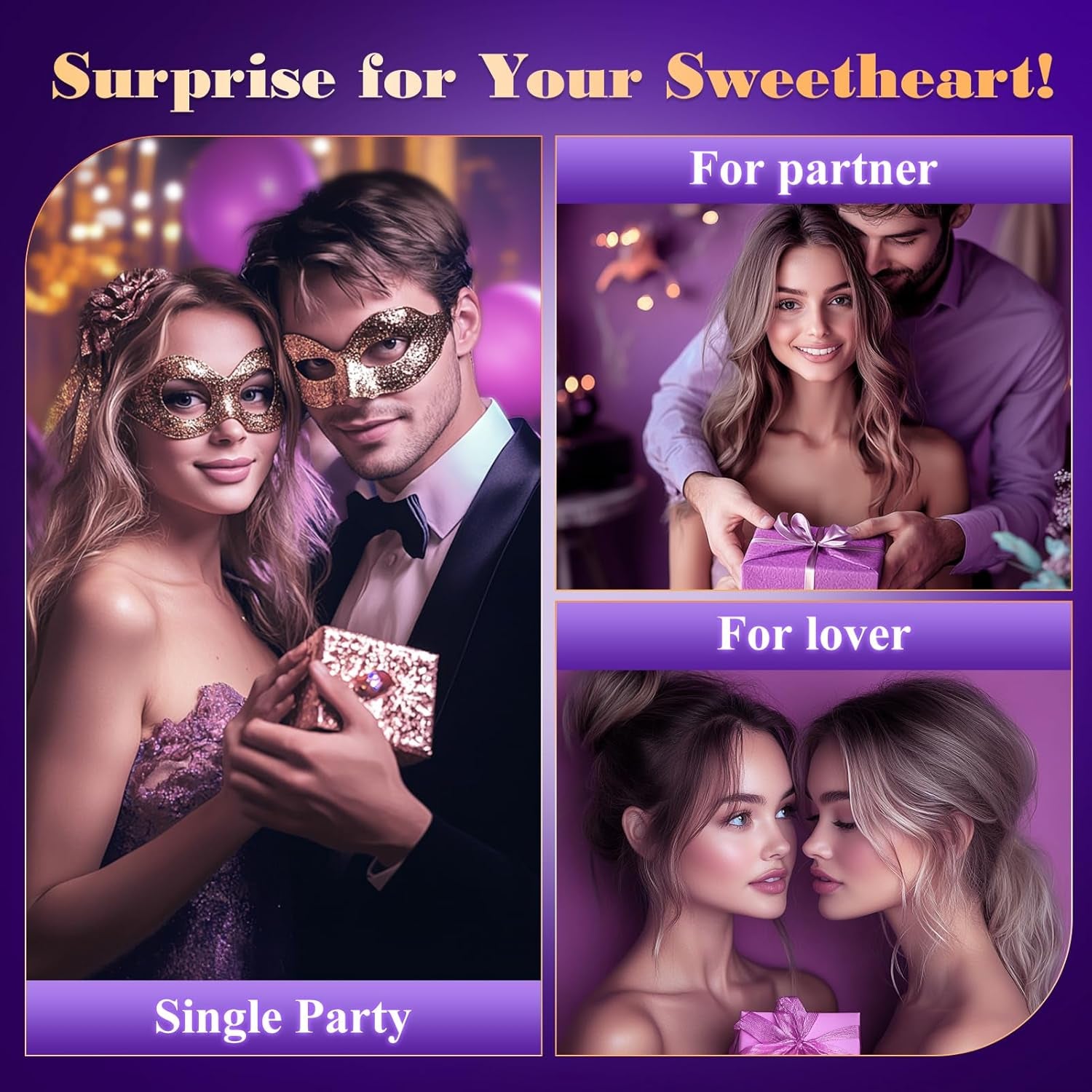 Sucking Vibrator Rose Sex Toy - Vibrator Sex Toys Adult Toys with 10 Suction Vibrators Clitoral Vibrater Clit Sucker Couple Female Women Adult Sex Toys & Games Jewelry - SinfulX - 