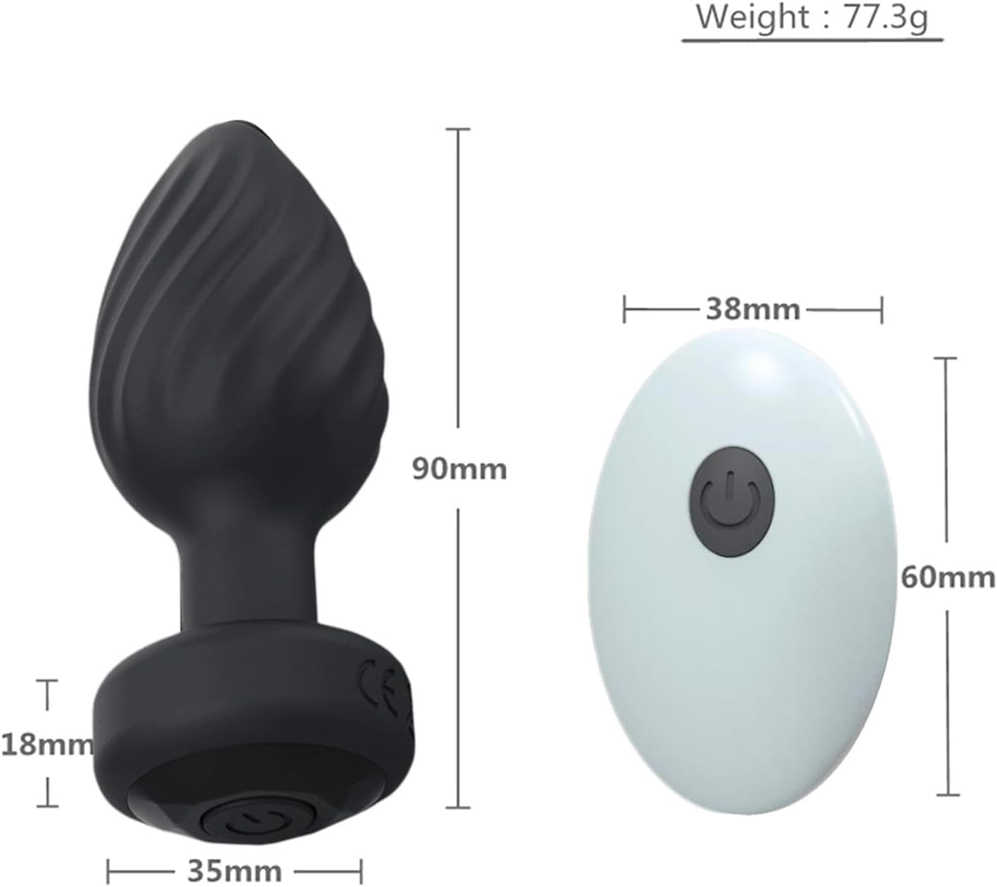 SirenSurge Remote - Controlled Vibrating Anal Plug - SinfulX