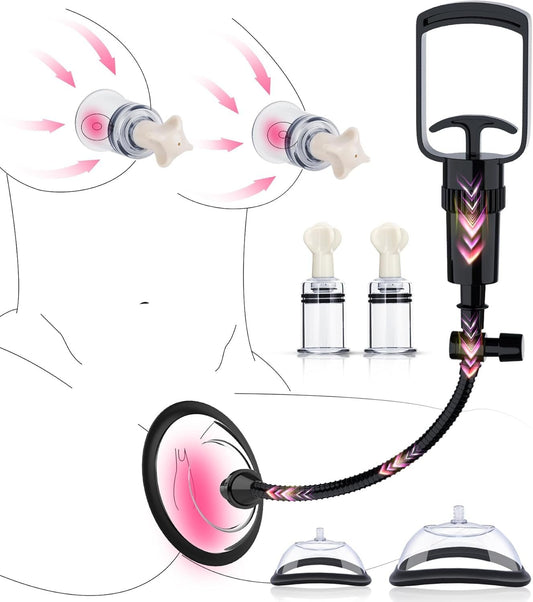 AeroBloom Manual Pussy Pump & Nipple Suckers - SinfulX - Personal Care > Sexual Wellness > Pussy Pump
