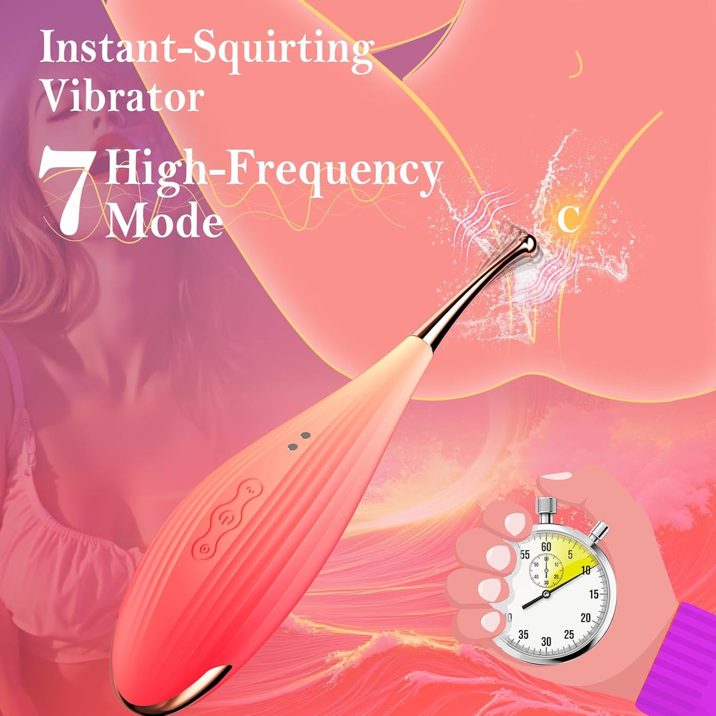 Sex Toy Clitoral Sucking Vibrator - 2 in 1 Clit Sucker G - Spot Vibrators with 7 Suction & Vibration Mode, Female Sex Toys Waterproof Clitoris Nipple Anal Stimulator, Adult Toys & Games for Women Couple - SinfulX - 
