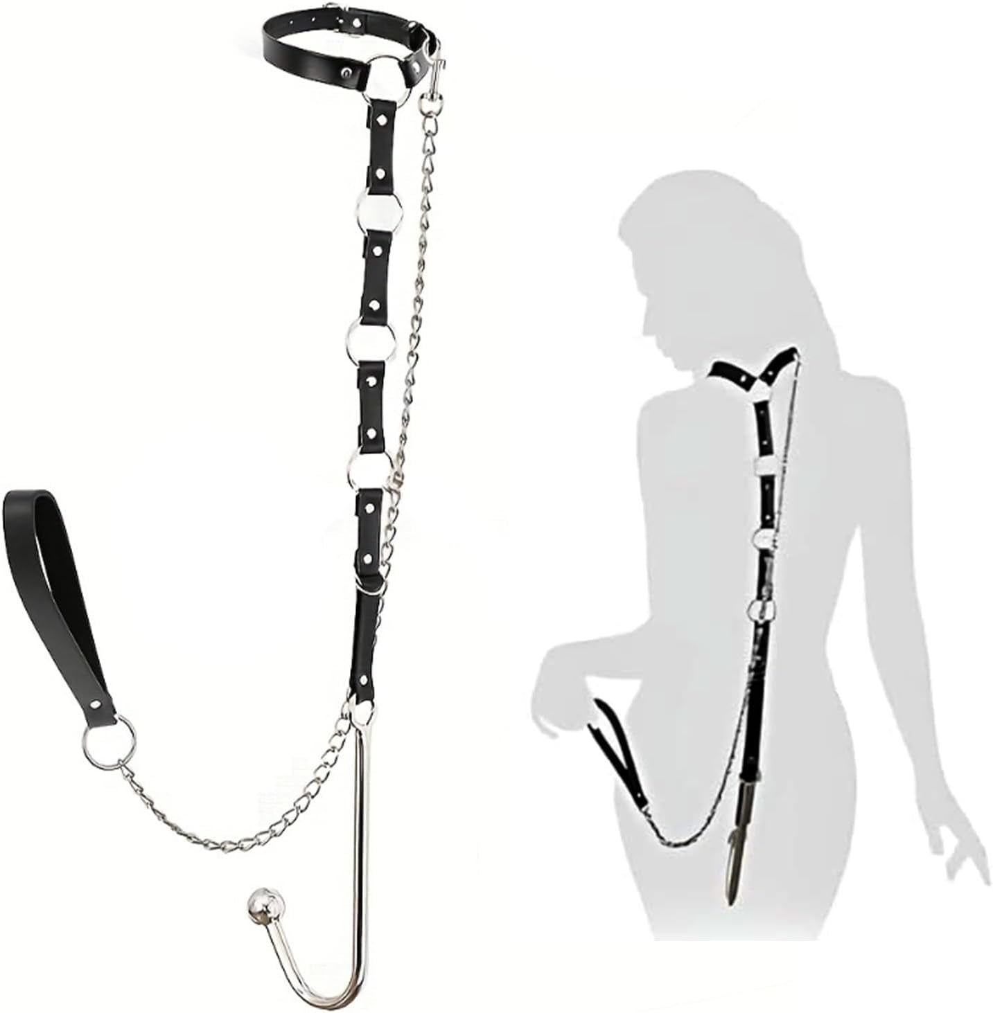 BDSM Anal Hooks Adult Sex Toys Anal Hook Butt Plug Kit Slave Restraints Set Erotic Fetish Sex Bondage Roleplay SM Game Bedroom for Couples Women Men - SinfulX - 