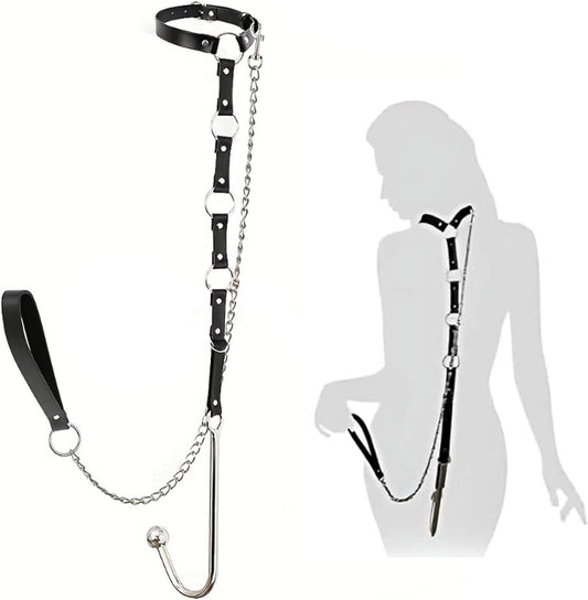 BDSM Anal Hooks Adult Sex Toys Anal Hook Butt Plug Kit Slave Restraints Set Erotic Fetish Sex Bondage Roleplay SM Game Bedroom for Couples Women Men - SinfulX - 