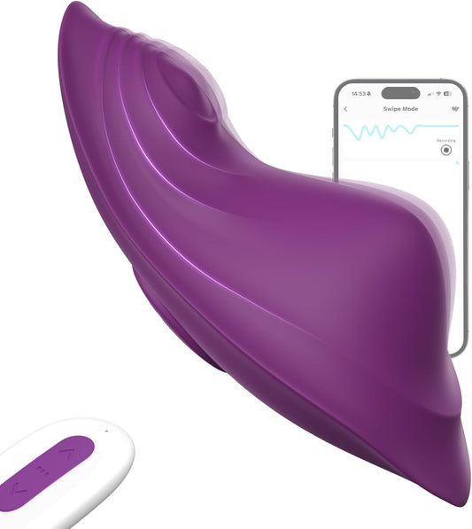 VelvetWing APP Butterfly Panty Vibrator Dual Motor - SinfulX - Personal Care > Sexual Wellness > Panty Vibrator