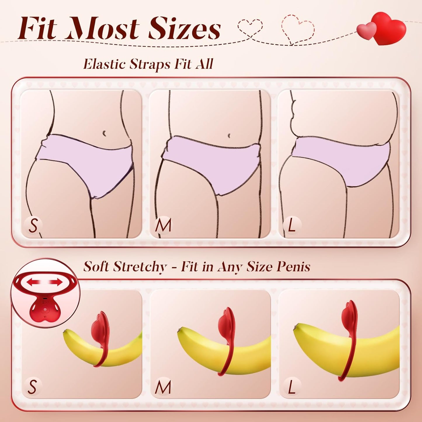 SilkLink Wearable Cock Ring Clit Stimulator Remote 10 Modes - SinfulX - Personal Care > Sexual Wellness > Couples Cock Ring