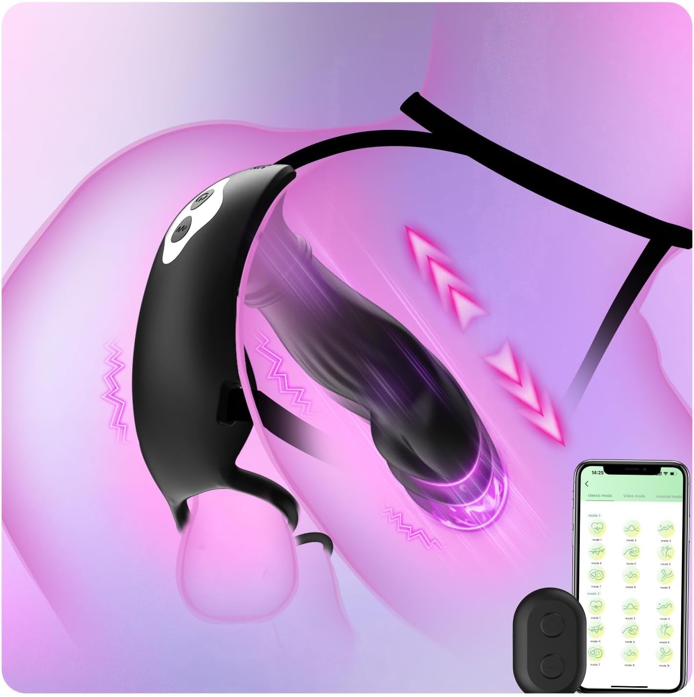 CoreDominus Thrusting Prostate Massager Cock Ring App Remote - SinfulX - Personal Care > Sexual Wellness > Prostate Massager Cock Ring