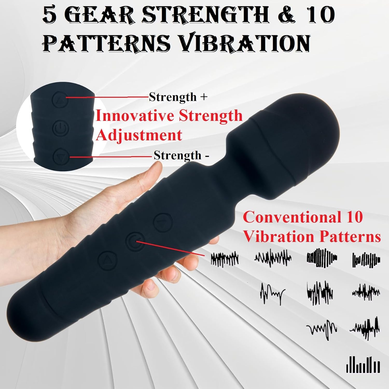 FlexiClimax G - Spot Wand Vibrator 10 Modes 5 Intensities - SinfulX - Personal Care > Sexual Wellness > Wand Vibrator