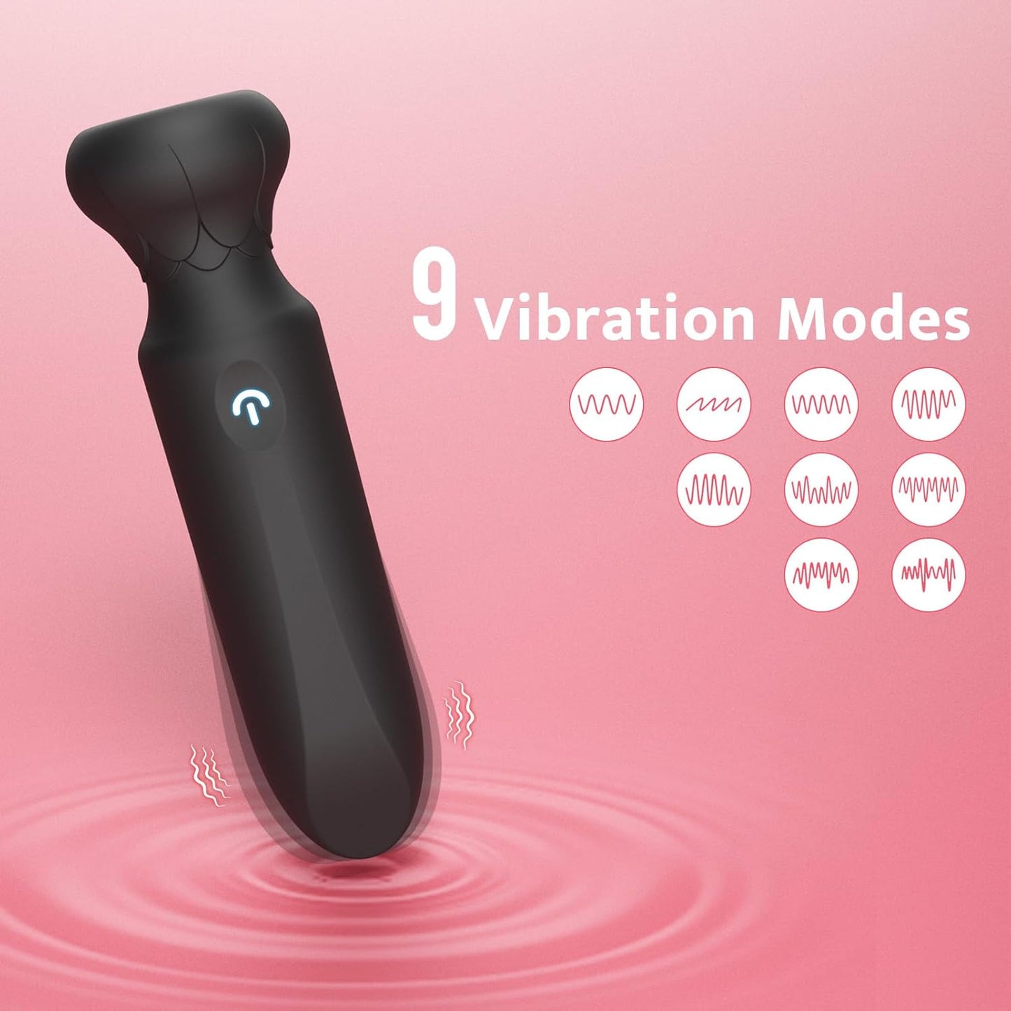 MidnightLuxe Bullet Vibrator 10 Modes Waterproof Silicone Rechargeable - SinfulX - Personal Care > Sexual Wellness > Bullet Vibrator