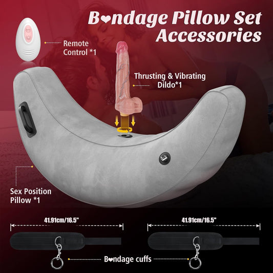 PositionCloud Inflatable Sex Pillow & Dildo Mount  SinfulX