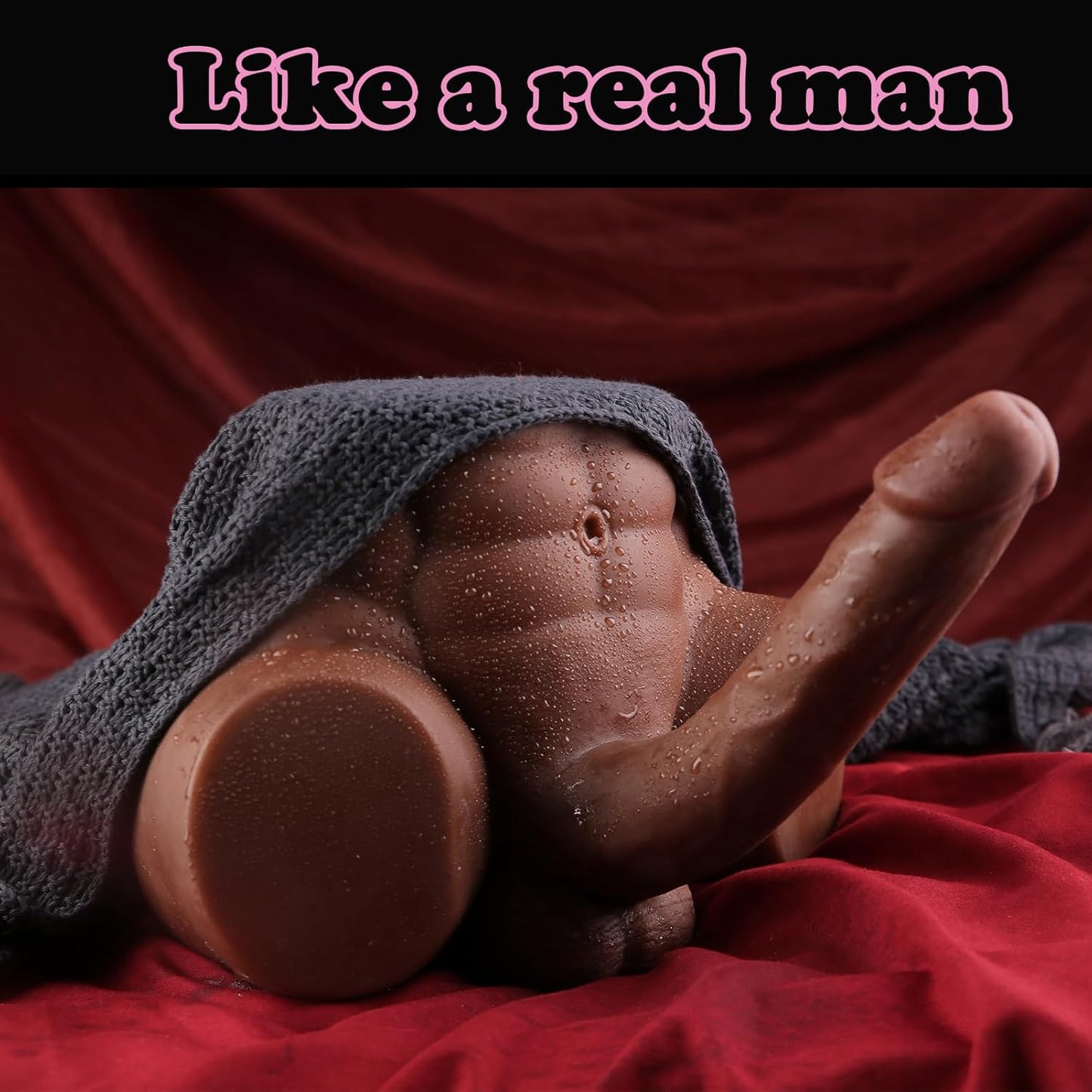 8Lb Male Sex Doll with Flexible Dildo Realistic Sex Huge Cock, Torso Sex Dolls for Women 7.9 in Cock Female Masturbation Unisex Masturbator Tight Anal Adult Toy for Men Couple Women Gay Sex Toy - SinfulX - 