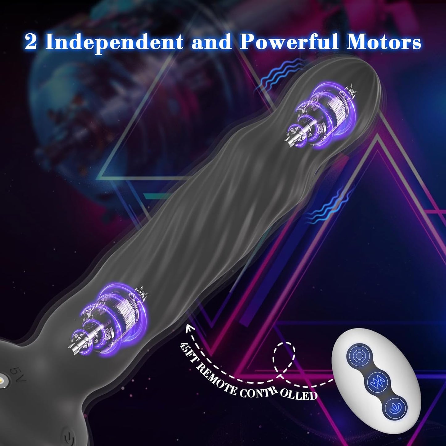 Anal Male Adult Sex Toys - Wriggling Rotating Vibrating Prostate Massager Anal Butt Plug Sex Toy for Men Women Couples, Remote Control Anal Dildo Vibrator with Suction Cup, 7 Modes Anal Beads - SinfulX - 