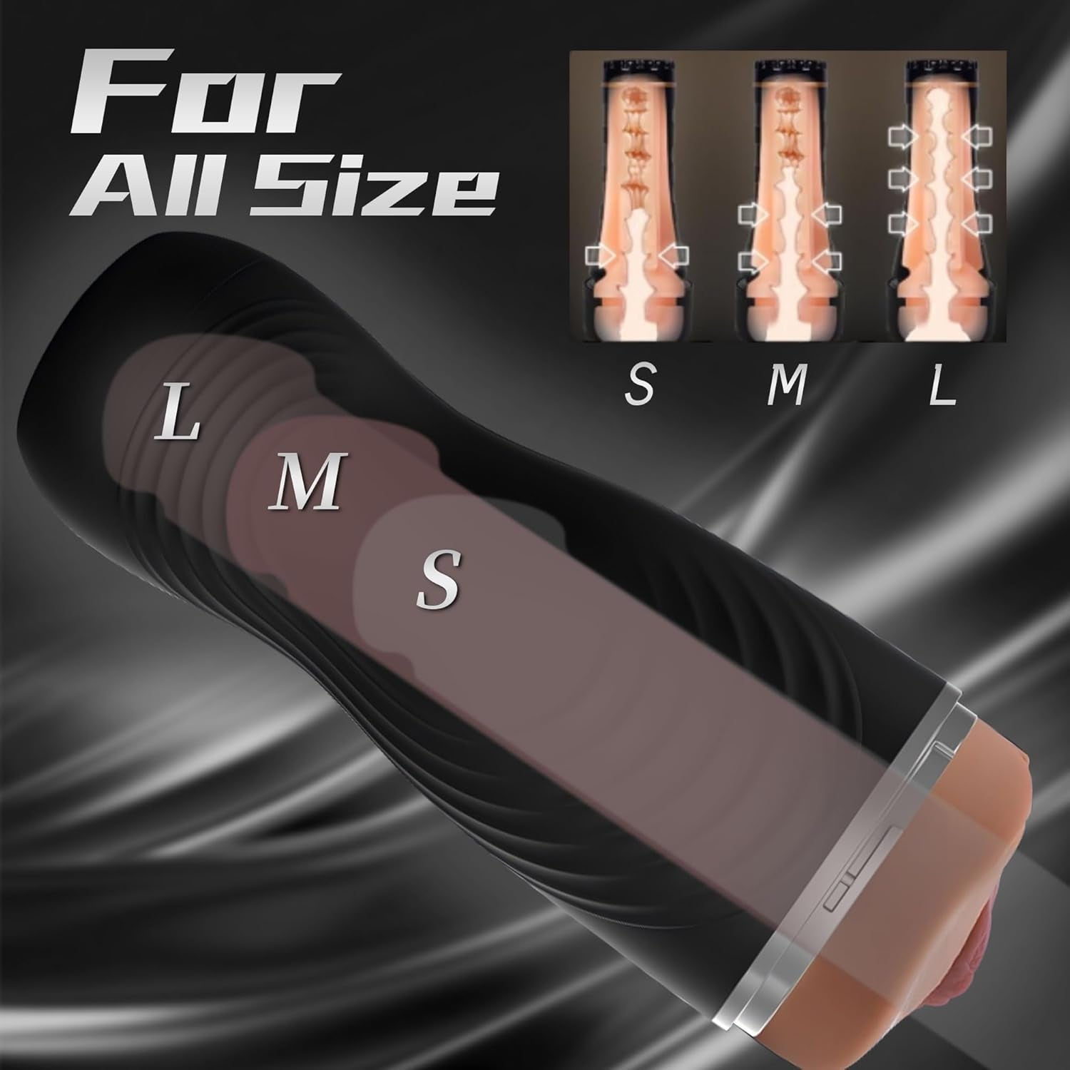 Male Masturbator Cup Sex Toys for Men, Realistic Pocket Pussy with 8.5In Depth Textured Vagina, Men Masturbation Stroker for Penis Training, Portable Pocket Pussies Blowjob Sex Machine Adult Toy - SinfulX - 