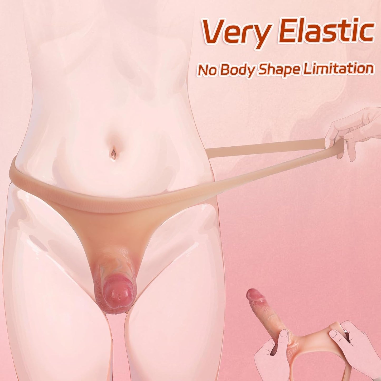 Strap on Dildo Strapon Strap on Harness Lesbian Sex Toys Hollow Dildo Panties Strapon Harness Strapless Dildo Silicone Wearable Dildos High Elasticity Sex Toys for Couples Women - SinfulX - 