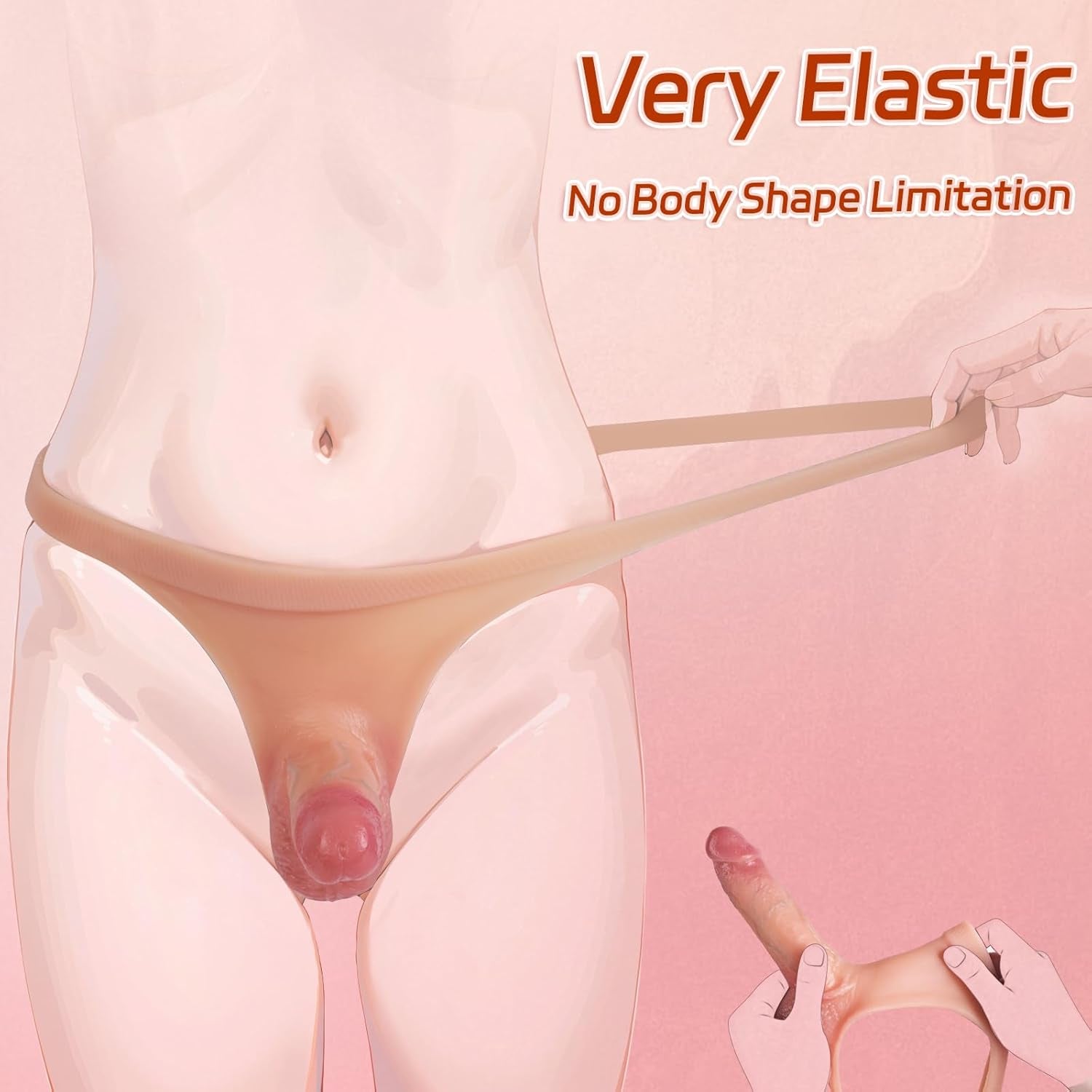 Strap on Dildo Strapon Strap on Harness Lesbian Sex Toys Hollow Dildo Panties Strapon Harness Strapless Dildo Silicone Wearable Dildos High Elasticity Sex Toys for Couples Women - SinfulX - 