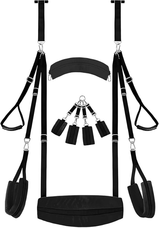 NoctyraX 2 - in - 1 Door Sex Swing Restraint Kit - SinfulX - Personal Care > Sexual Wellness > Sex Swing