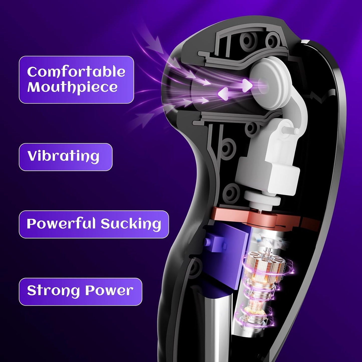Sucking Vibrator Rose Toy - Sex Toys for Women Clitoral Sucker Vibrators Adult Toys with 7 Sucking & Vibrating Modes, Womens Rose Sex Toy Suction Vibrator for Woman Couples Furniture Bedding - SinfulX - 