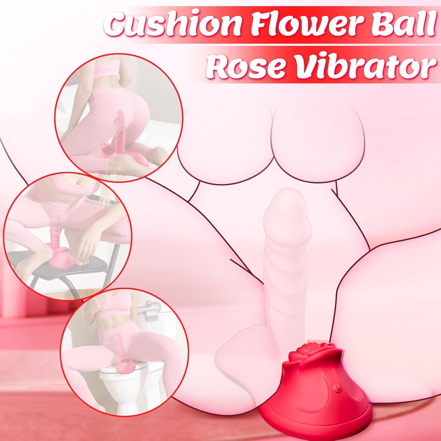 RoseRhythm Triple - Drive Ride - On Peristalsis Vibrator - SinfulX - 