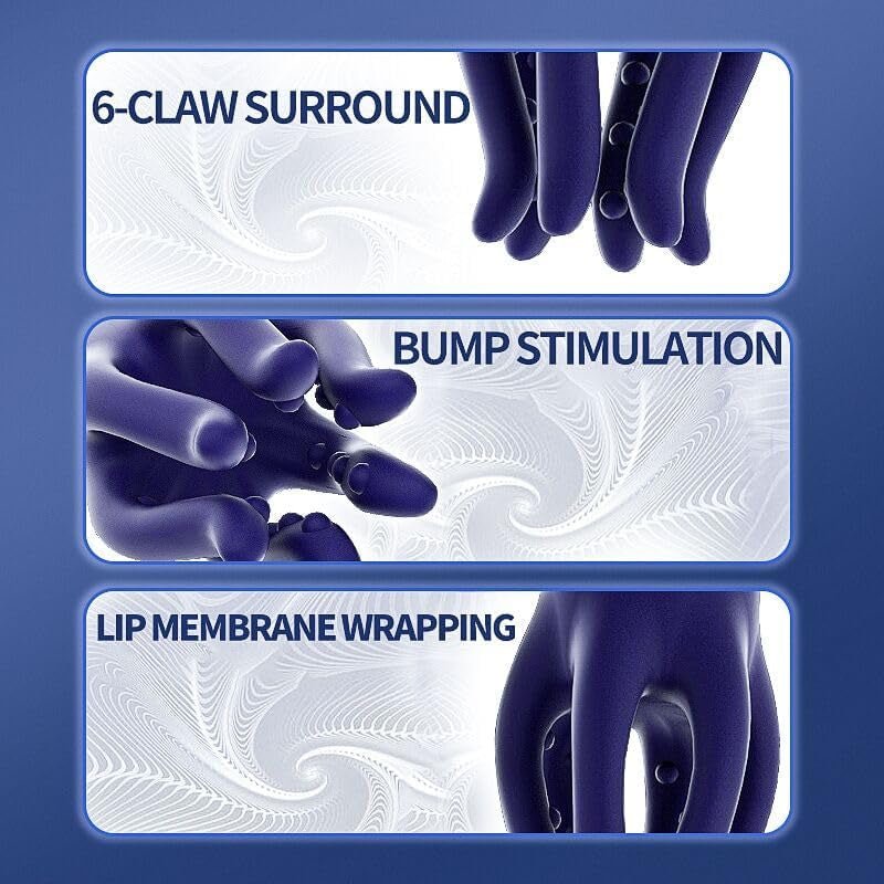 Male Sex Toys for Men,Male Masturbator Penis Vibrator with 10 Vibrating Modes Male Stroker,Penis Trainer with 6 Tentacles Particles Male Vibrator,360°Training Wrapped Adult Sex Toys for Men Women - SinfulX - 