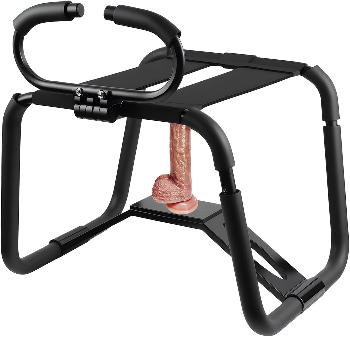 Sex Chair Adjustable Armrest Sex Bench Bouncing Mount Sex Stool Weightless Position Bouncer Chair with Handrail and Dildo Portable Elastic Sex Machine BDSM Sex Novelty Toy for Adult Game - SinfulX - 