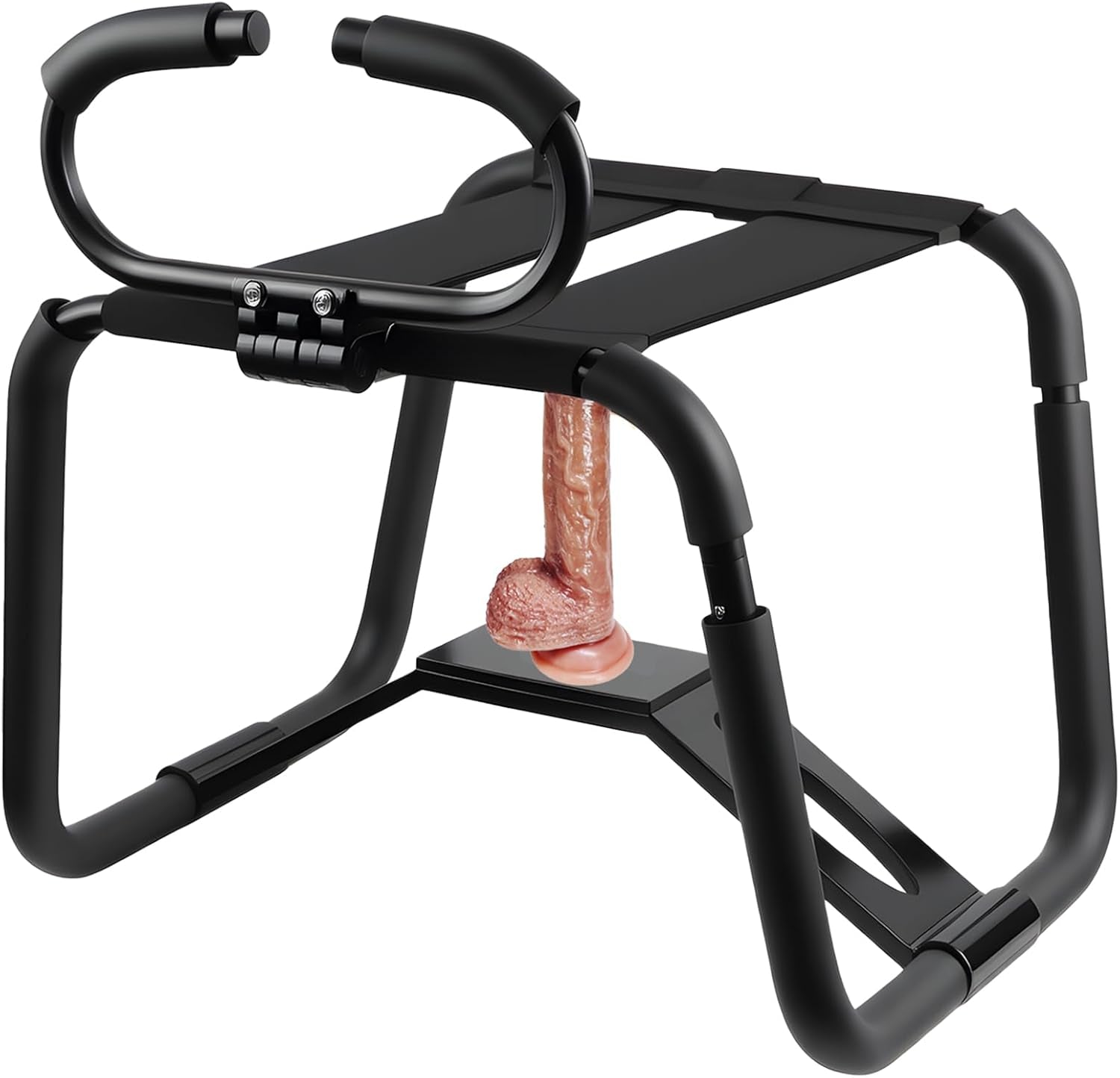 Sex Chair Adjustable Armrest Sex Bench Bouncing Mount Sex Stool Weightless Position Bouncer Chair with Handrail and Dildo Portable Elastic Sex Machine BDSM Sex Novelty Toy for Adult Game - SinfulX - 