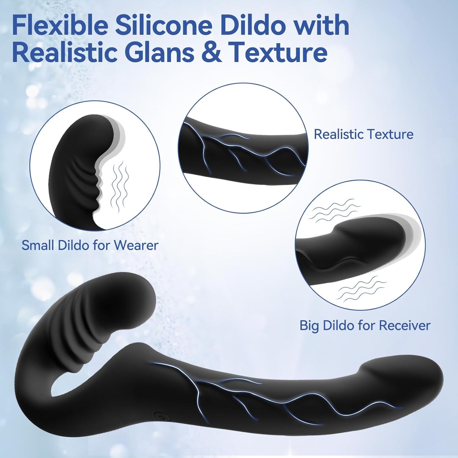 EchoRide Strapless Strap On Vibrator Remote Control - SinfulX - Personal Care > Sexual Wellness > Strapless Strap - On
