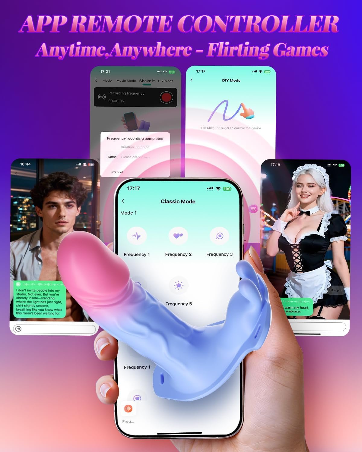 ThrustSync Thrusting Wearable Panty Vibrator APP Control - SinfulX - Personal Care > Sexual Wellness > Panty Vibrator