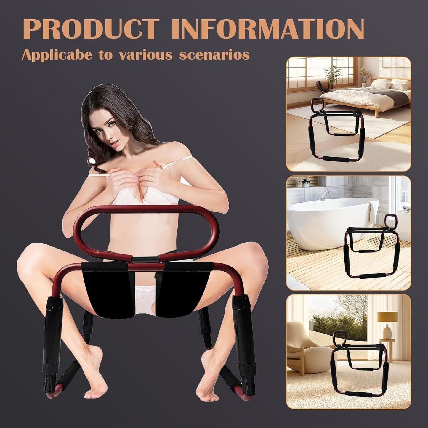 FlexThrone Adjustable Weightless Sex Position Chair - SinfulX - 