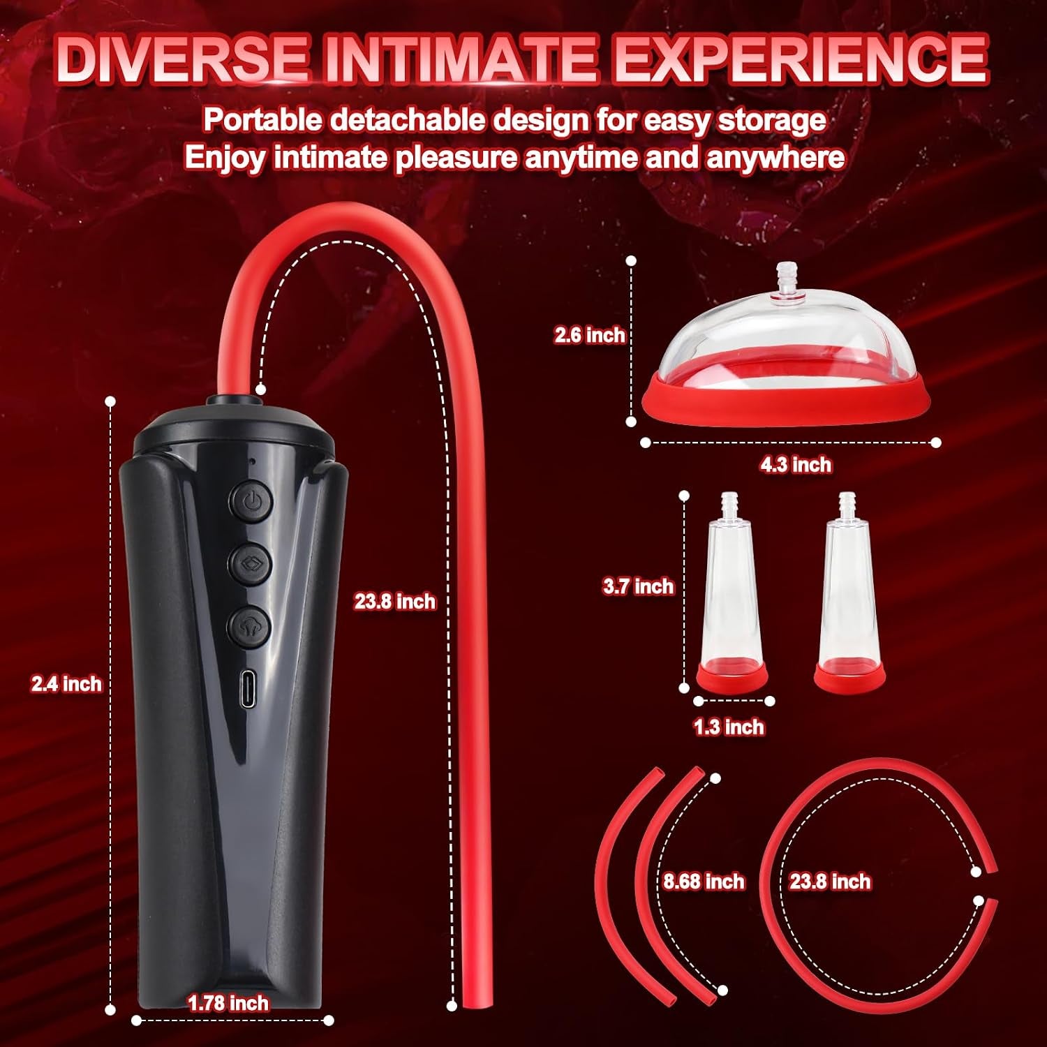 ThrallX Automatic Pussy Pump | Clit & Nipple Sucker Set
