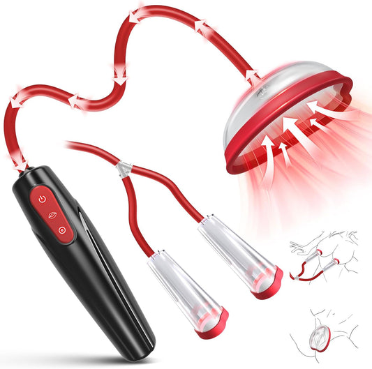 Pussy Pump Adult Sex Toys - Nipple Sucking BDSM Toys Kit Electric Vacuum Vagina Sex Pump with 3 Suction Levels and 7 Modes, Clit Sucker for Women Pleasure, Female Sex Toys for Couples Games