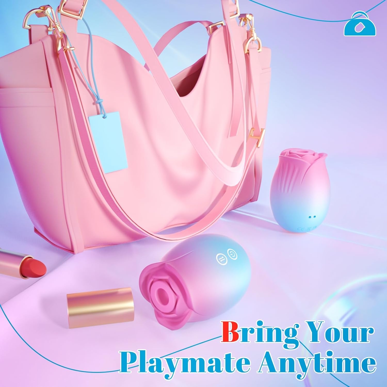 Adult Toys Vibrator Sex Toy - APP Control Rose Sex Toy Adult Toy with 9 Sucking & Vibrating for Women Nipple Clit, Vibrators Rose Sucker Games Stimulator for Couple Woman Sex Furniture - SinfulX - 