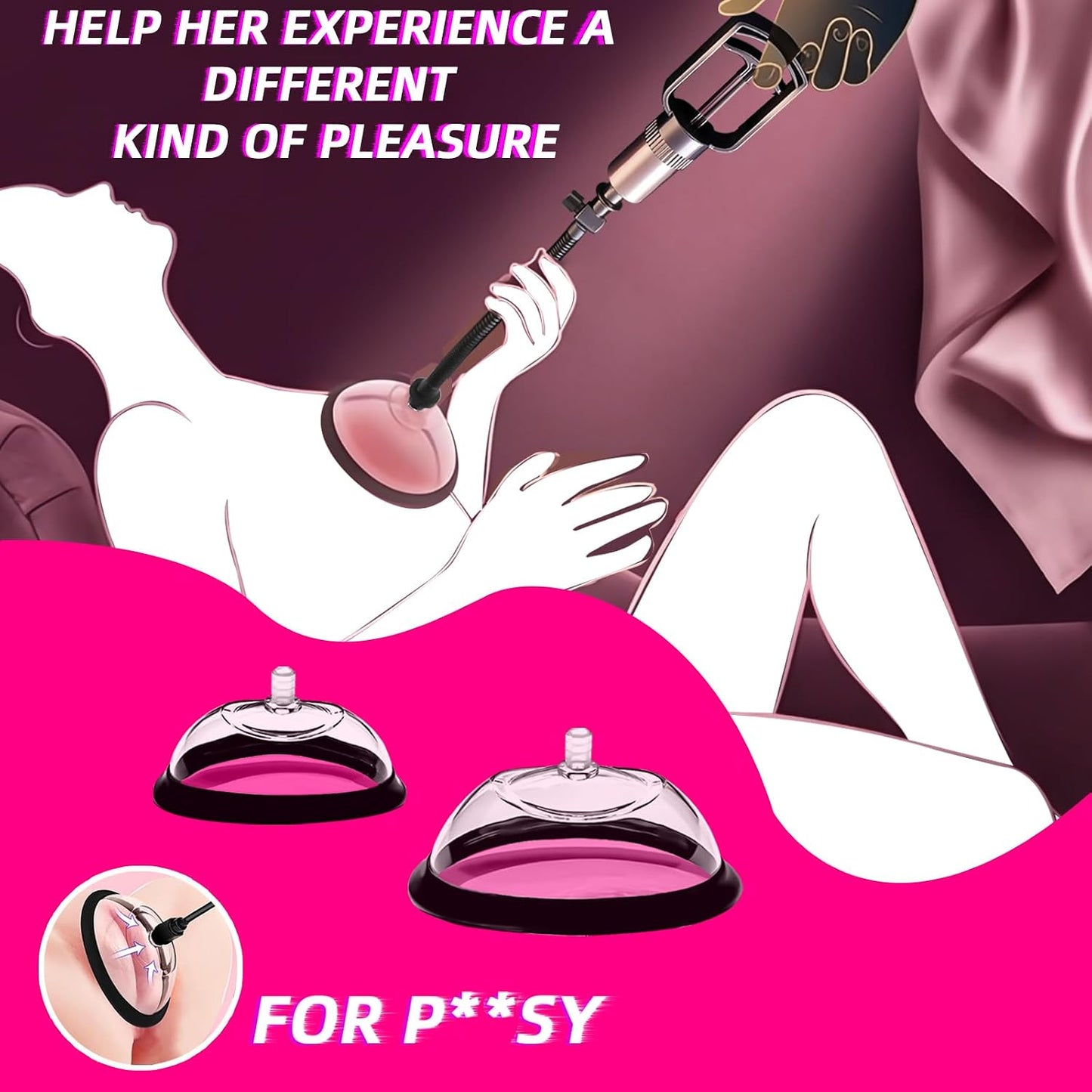 RaptureDraw Penis & Pussy Pump Set | Manual Vacuum Pump Kit
