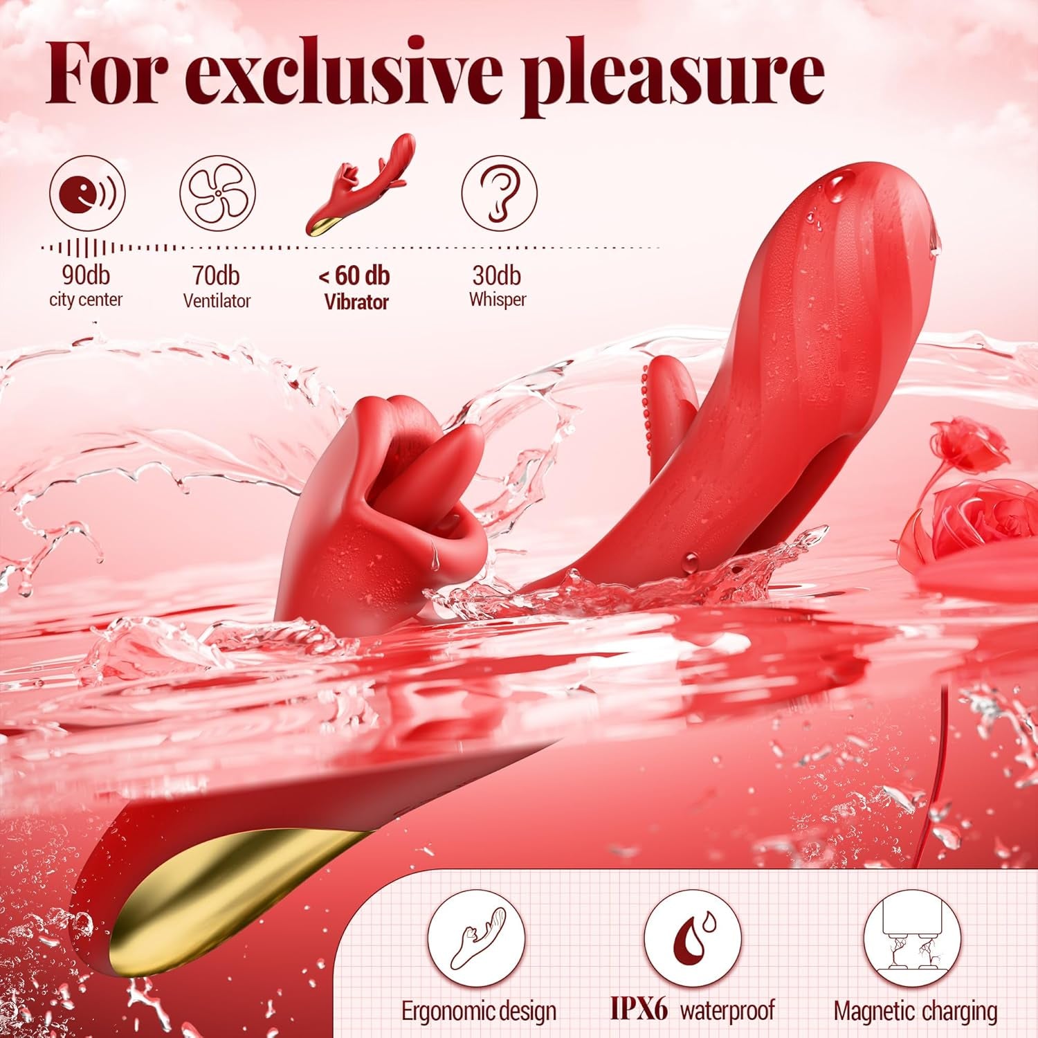 ElyraCore 3 - in - 1 Tongue Thrust Vibrator G - Spot 7 Modes - SinfulX - Personal Care > Sexual Wellness > Tongue Vibrator