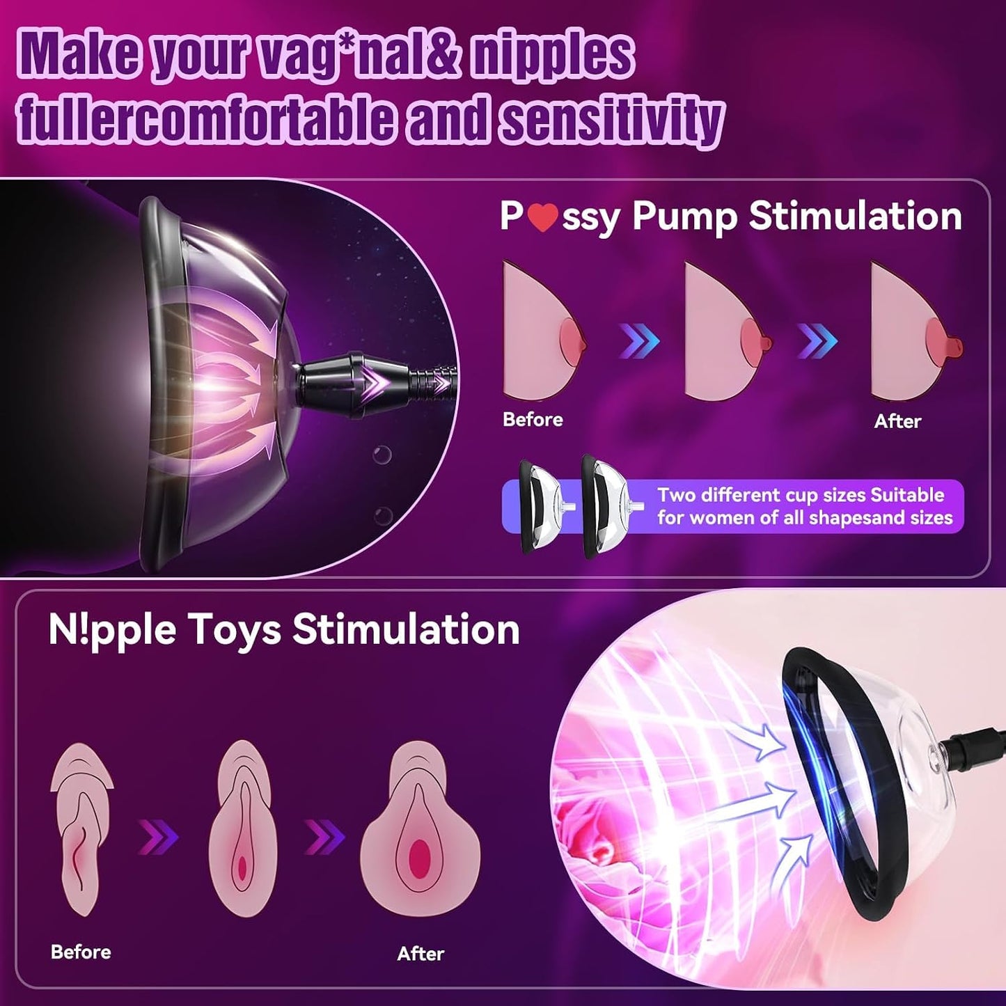 NocturneDuo 2-in-1 Penis & Pussy Pump Kit | Couples Vacuum Set