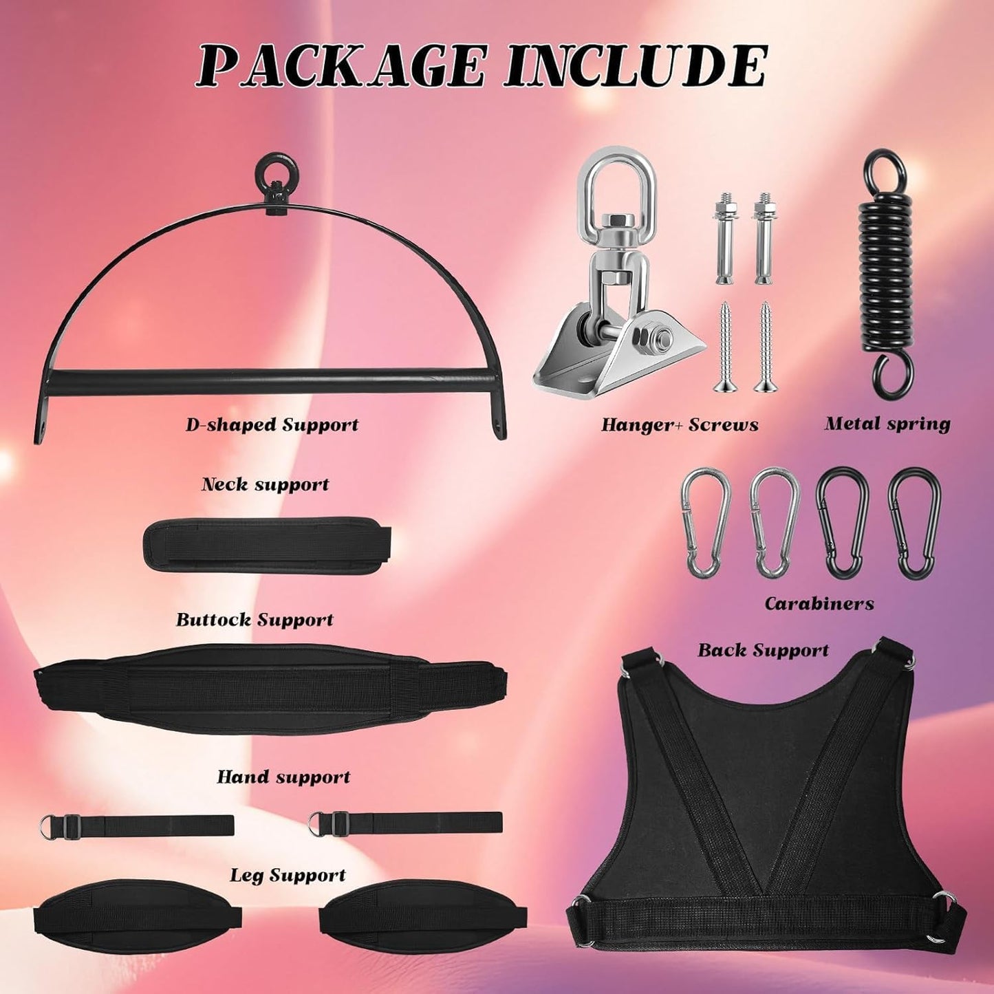 VortexLift Premium 360° Adjustable Sex Swing 800lb - SinfulX - 