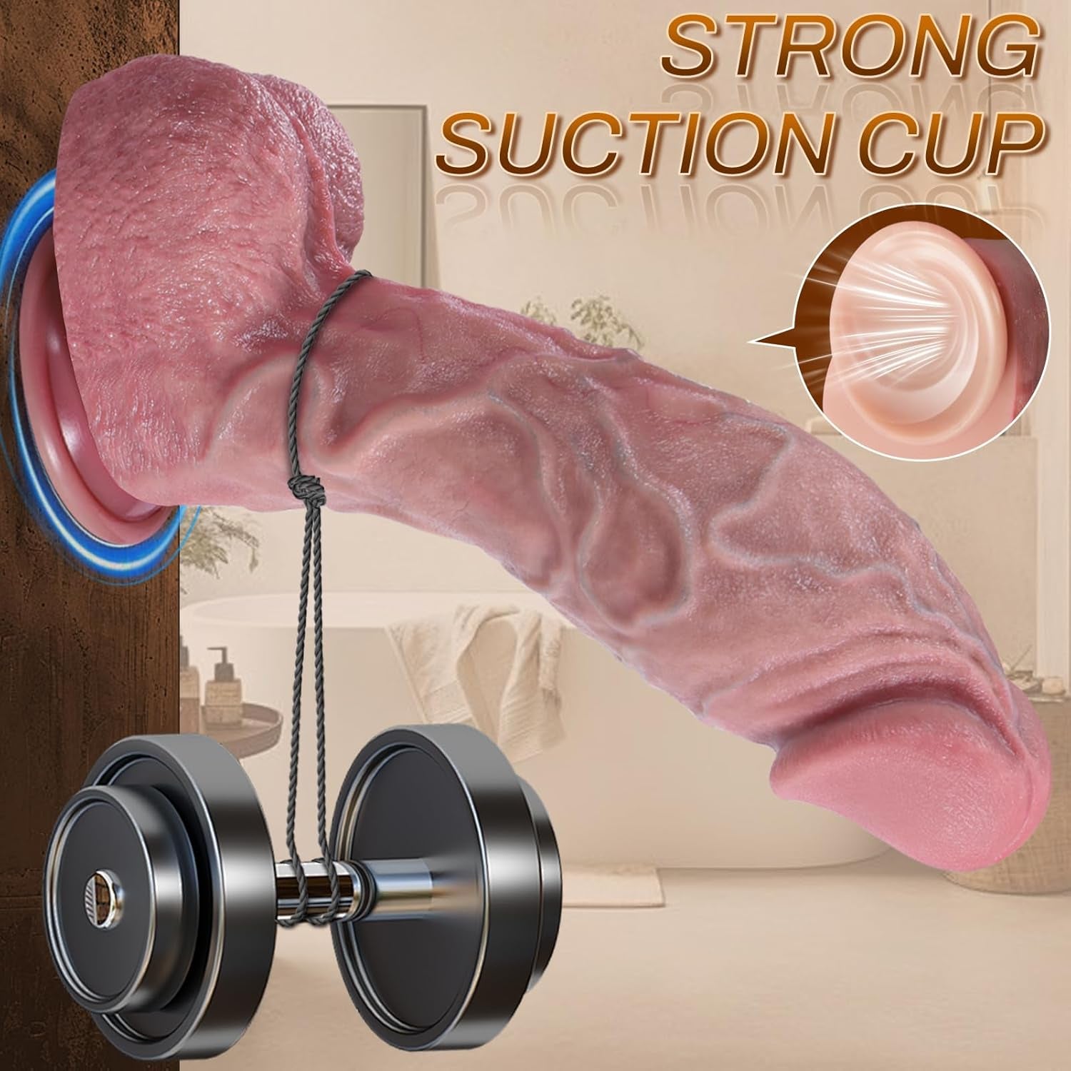11 Inch Huge Dildo - 2.75'' Diameter Realistic Veined Thick Dildos, Silicone Huge Big Dildo Suction Cup Hands - Free Adult Toy, Giant Massive Anal Dildo Sex Toys for Men Women Gay - SinfulX - 