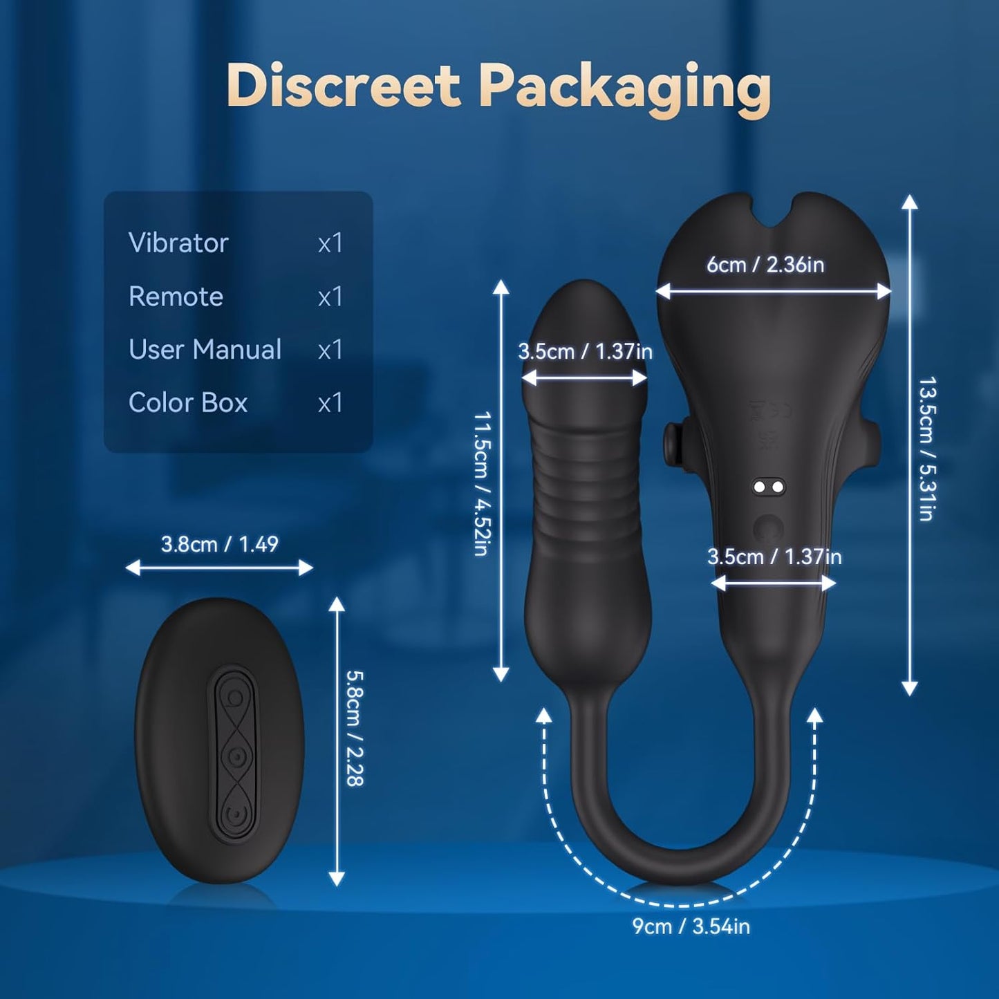 DominusCore Thrusting Prostate Massager Cock Ring 10 Modes - SinfulX - Personal Care > Sexual Wellness > Prostate Massager Cock Ring