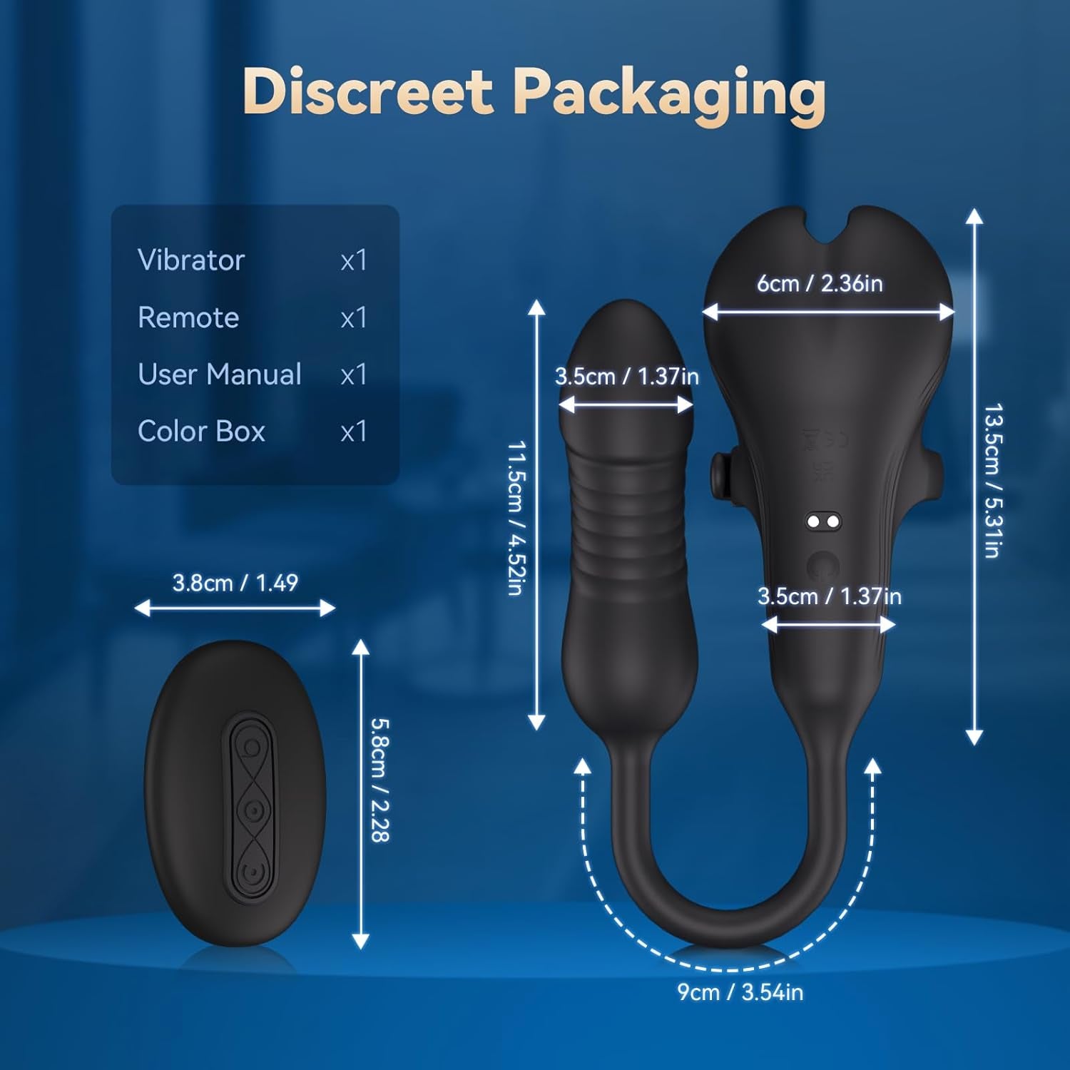 DominusCore Thrusting Prostate Massager Cock Ring 10 Modes - SinfulX - Personal Care > Sexual Wellness > Prostate Massager Cock Ring