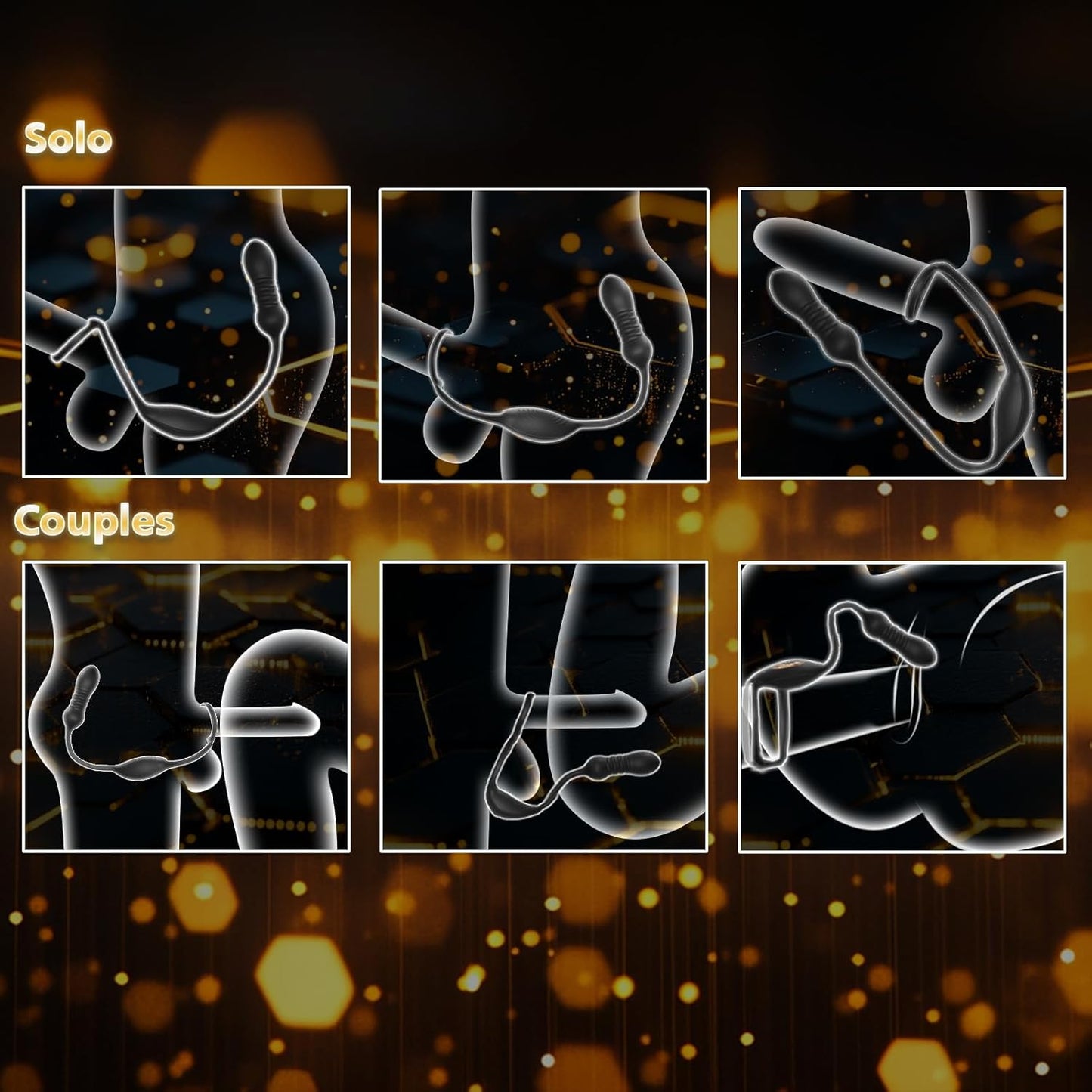 Thrusting Prostate Massager Anal Sex Toy with Vibrating Cock Ring Taint Testicle Stimulator, Remote Control APP Anal Butt Plug Dildo, Penis Ring Vibrator for Men,  Couples Male Adult Sex Toys