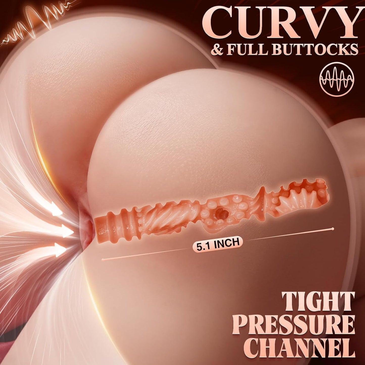 Sucking Vibrating Sex Doll Torso Life Size Powerful Male Masturbator 6X12 Sucking Vibration Big Breasts Handsfree Sex Doll, Male Sex Toys for Men with Vagina Butt and Anal Channel Sex Doll - SinfulX - 