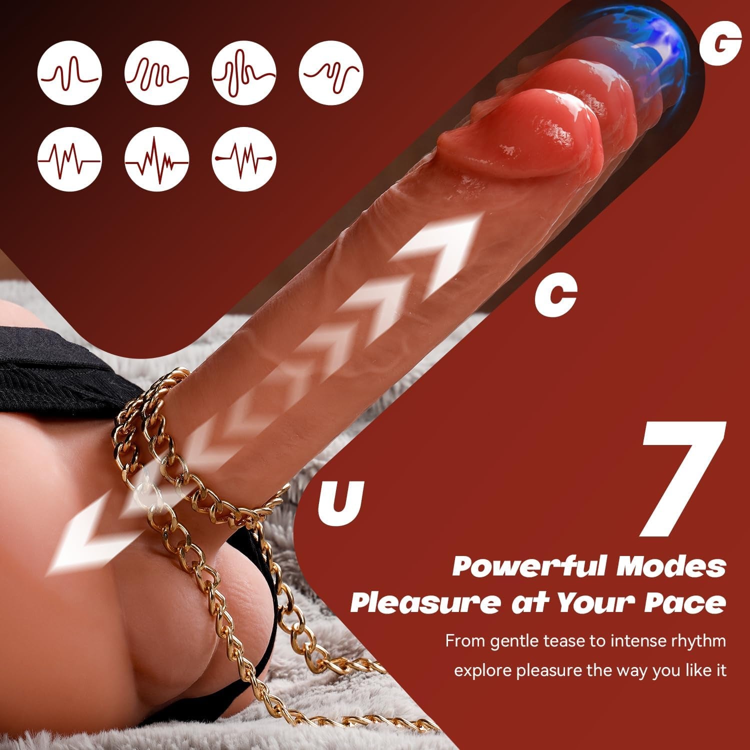 RideBase Thrust & Grind Ride - On Dildo Vibrator - SinfulX - 