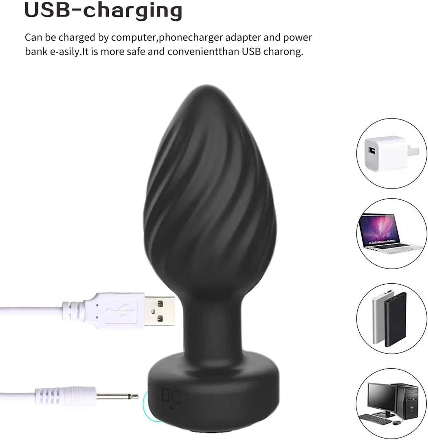 SirenSurge Remote - Controlled Vibrating Anal Plug - SinfulX