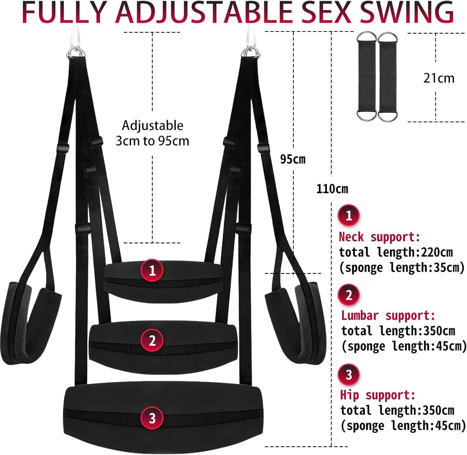 VelvetBond BDSM Door Sex Swing 800lb Cushioned - SinfulX - 
