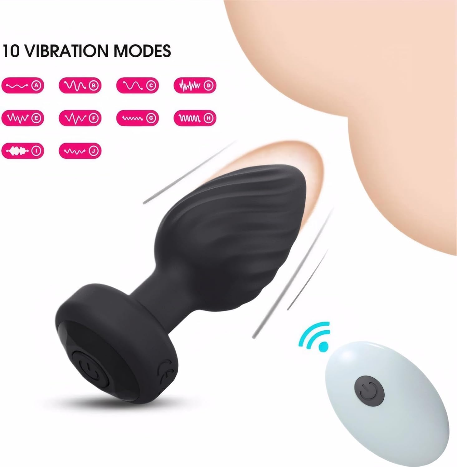 SirenSurge Remote - Controlled Vibrating Anal Plug - SinfulX