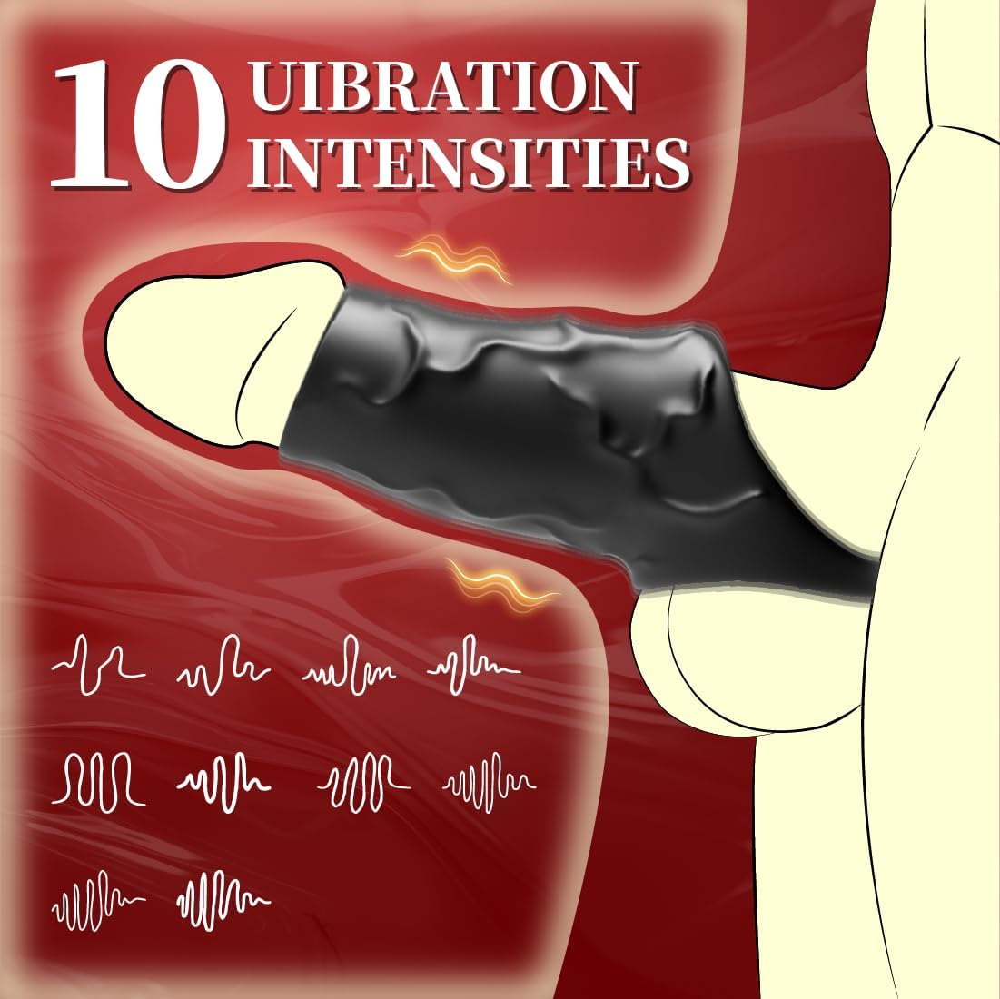 ShadowVibe Vibrating Penis Sleeve - SinfulX