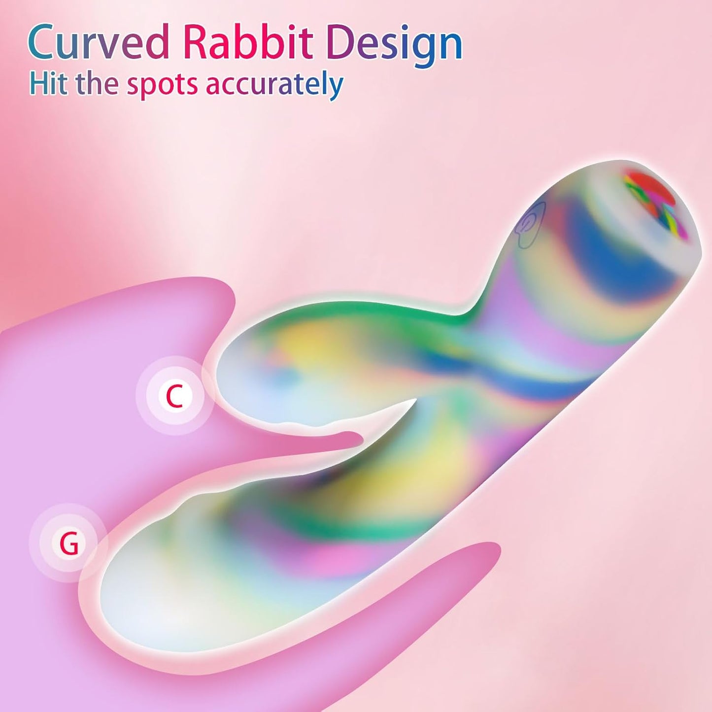 PrismRabbit Rainbow G - Spot & Clit Vibrator - SinfulX - Personal Care > Sexual Wellness > Rabbit Vibrator