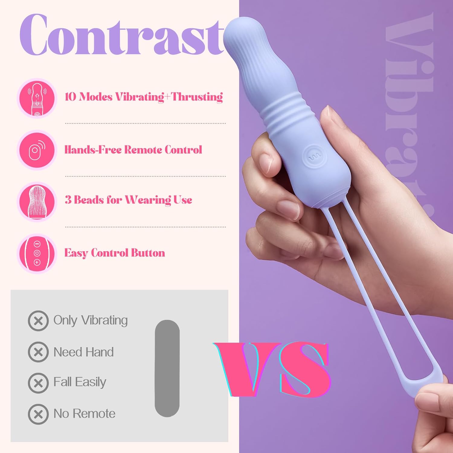 GildedSurge Thrusting Bullet Vibrator - SinfulX