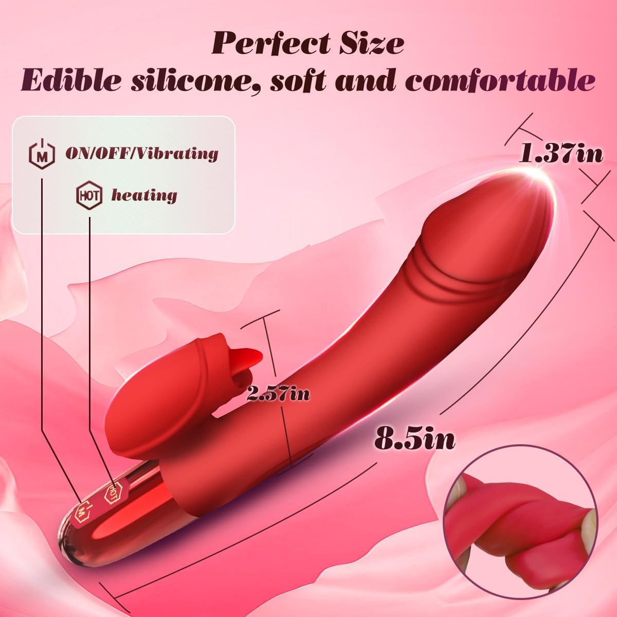 LushSurge Clitoral Stimulation Dildo Vibrator - SinfulX