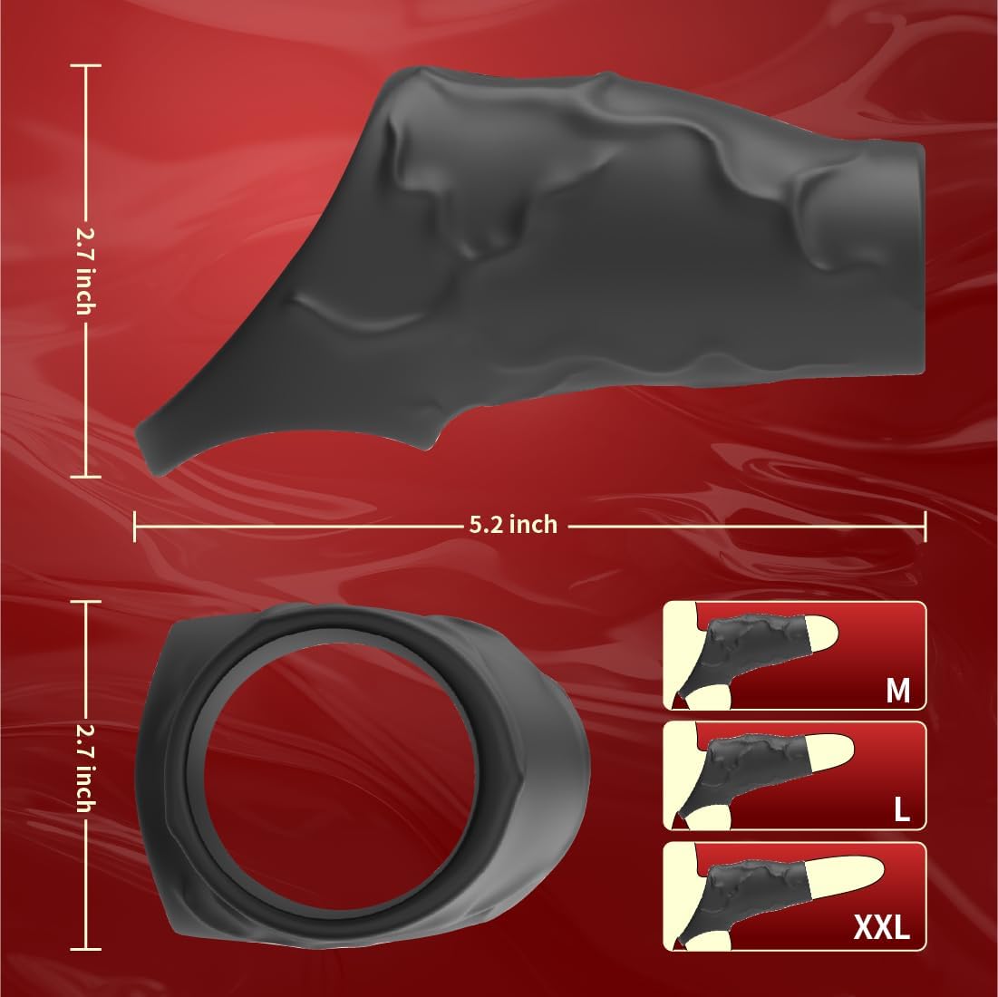 ShadowVibe Vibrating Penis Sleeve - SinfulX