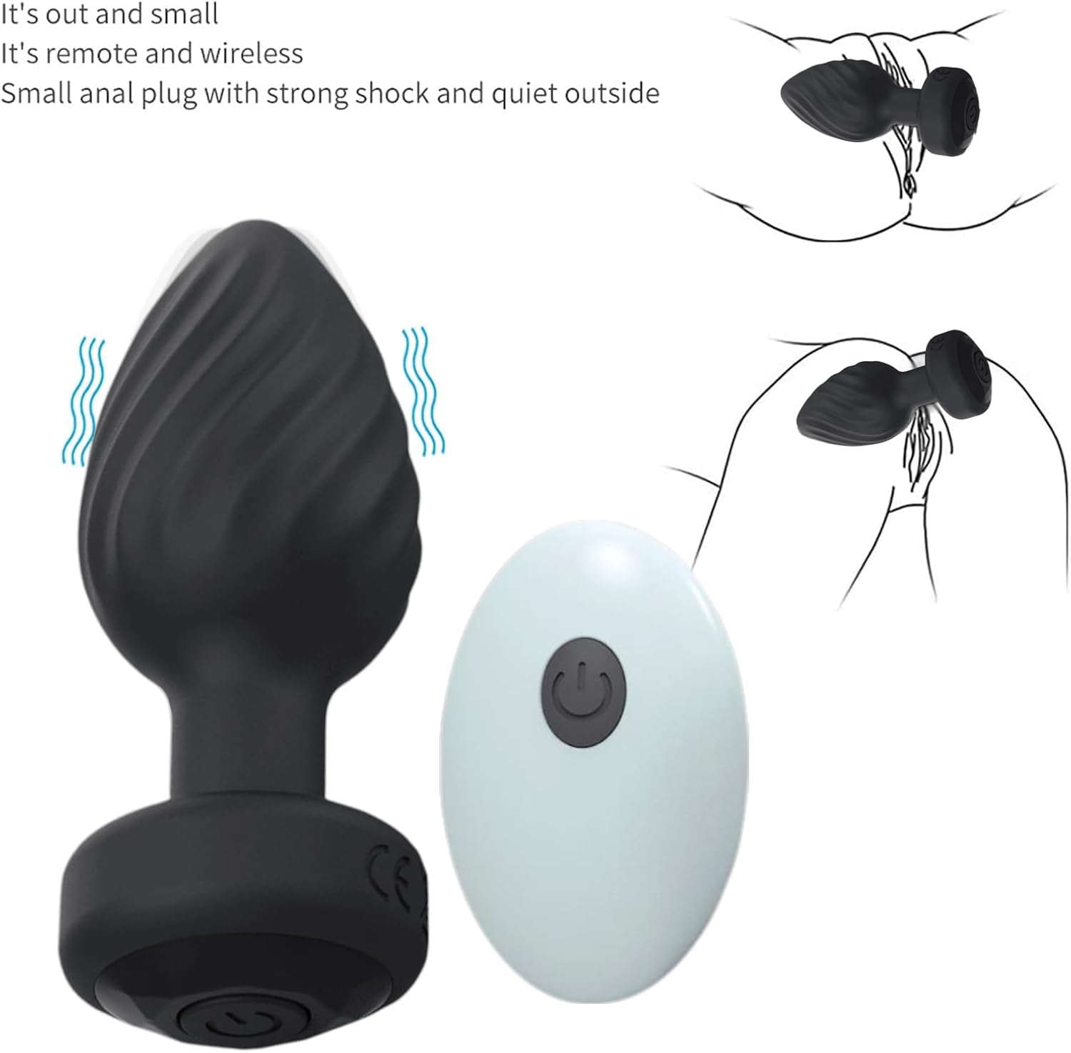 SirenSurge Remote - Controlled Vibrating Anal Plug - SinfulX