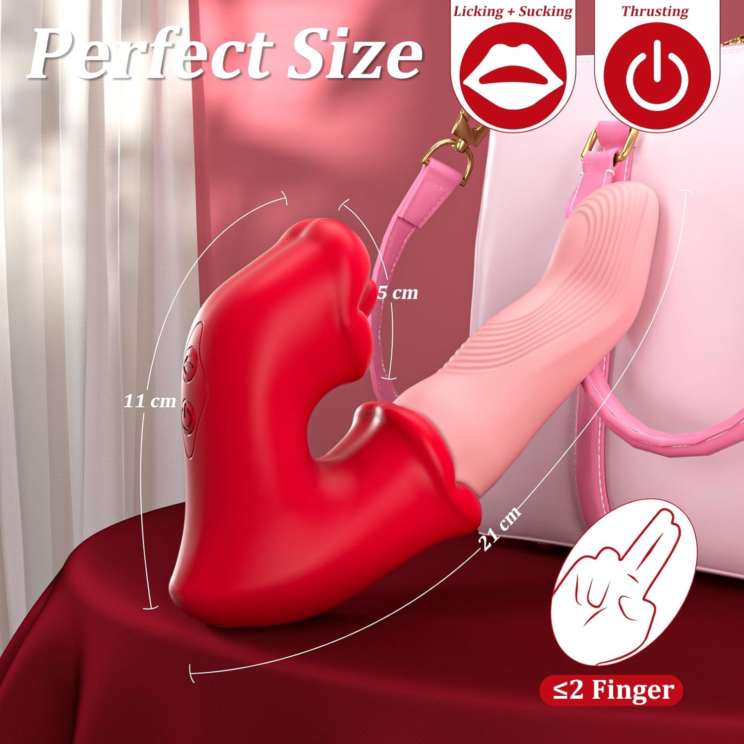 ElyraGlide Tongue Thrust Vibrator 4 - in - 1 10 Modes G - Spot - SinfulX - Personal Care > Sexual Wellness > Tongue Vibrator