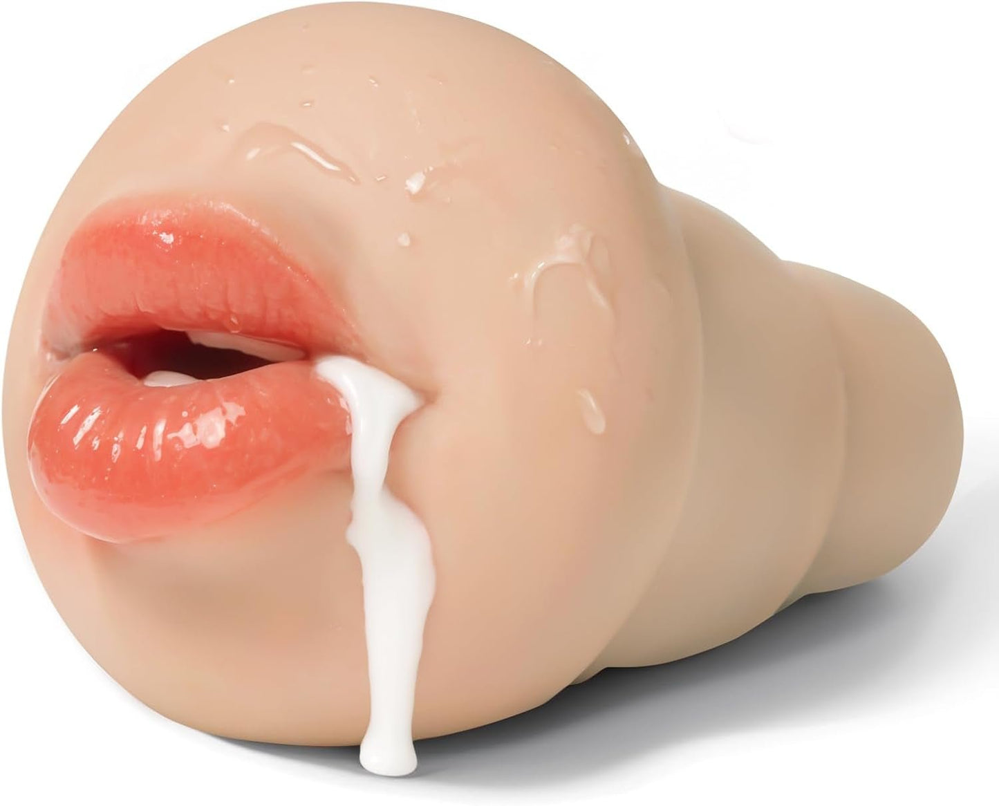 Pocket Pussy Sleeve Adapted to Any Penis Pump or Male Masturbator, Mouth Shaped, Adult Sex Toy, Washable and Portable, Flesh - SinfulX - 